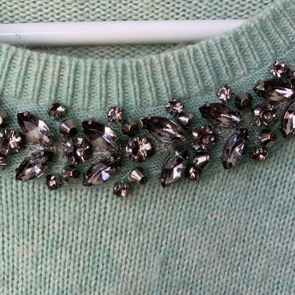 Celadon Mint Color Sweater - Picture 4 of 6